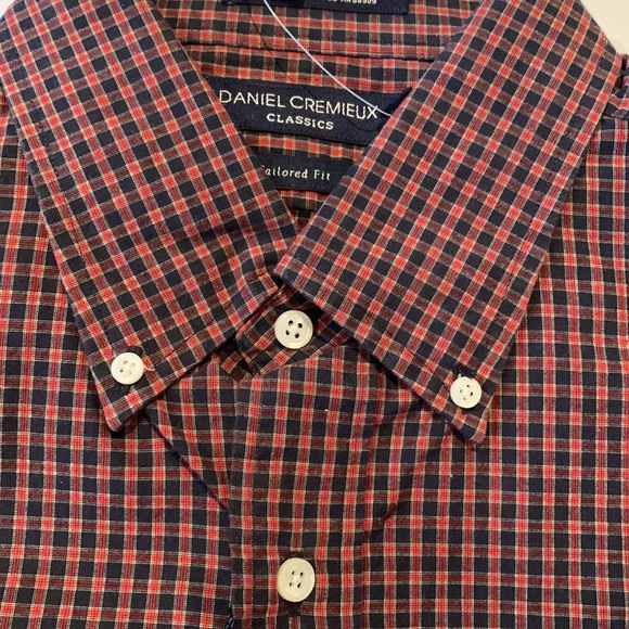 NWTS Daniel Cremieux Classics tailored fit mens L long sleeve cotton button down - Picture 2 of 7